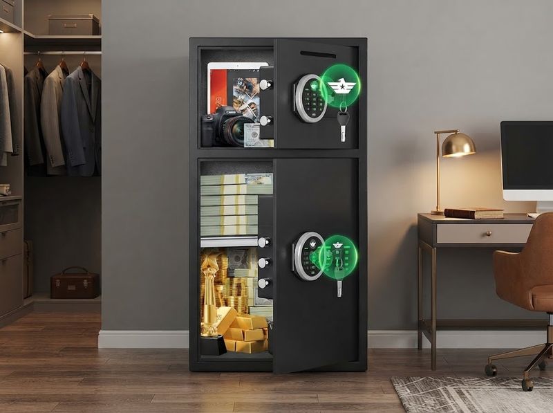 Luzfuego 6 cu ft Drop Safe door edge and locking bolts