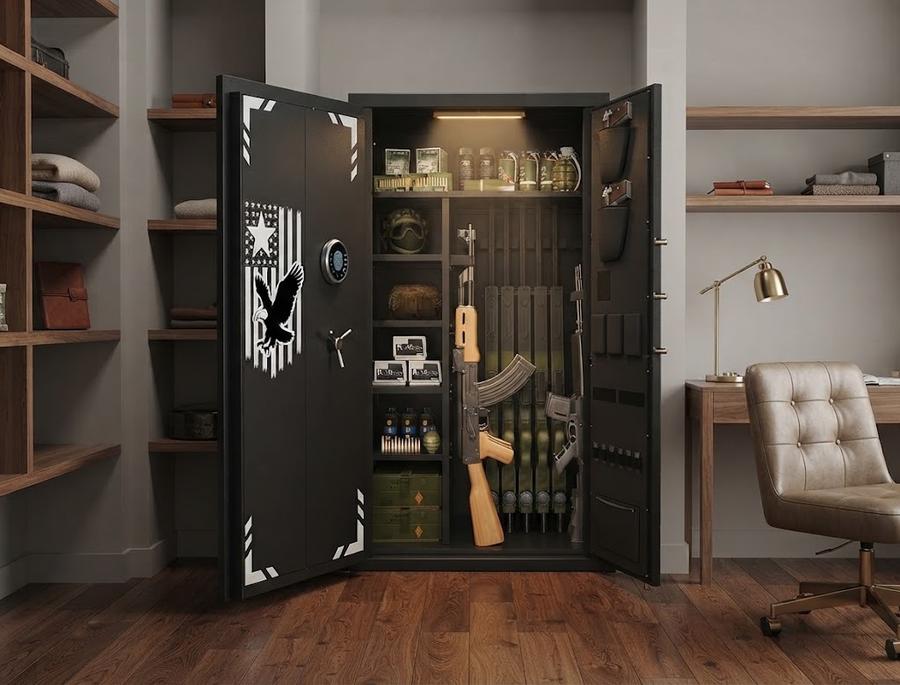 Luzfuego 30-40 Biometric Gun Cabinet fingerprint scanner